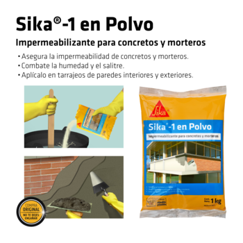Sika 1 en polvo 1 Kg