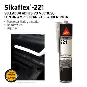 Sikaflex 221 Gris Claro 300 ml